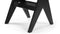 Jeanneret Low Stool - Pierre Jeanneret Stool, Black