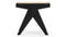 Jeanneret Low Stool - Pierre Jeanneret Stool, Black