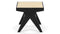Jeanneret Low Stool - Pierre Jeanneret Stool, Black