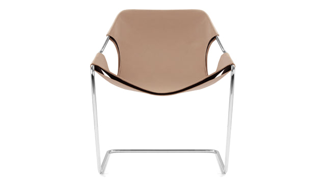 Paulistano - Paulistano Chair, Butterscotch Vegan Leather & Chrome