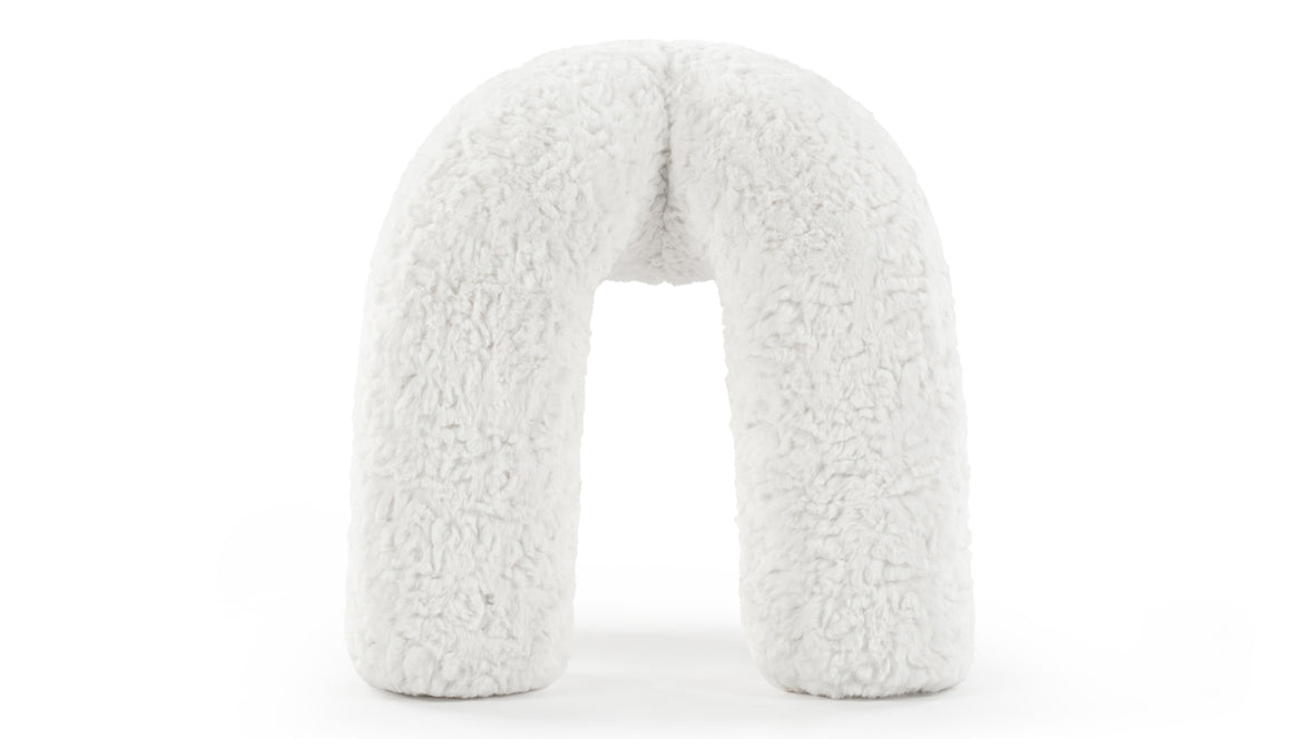 Estelle - Estelle Stool, White Vegan Wool