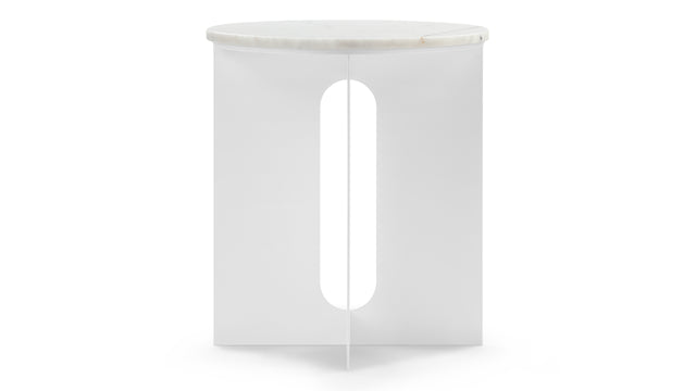 Gianni - Gianni Side Table, White Marble