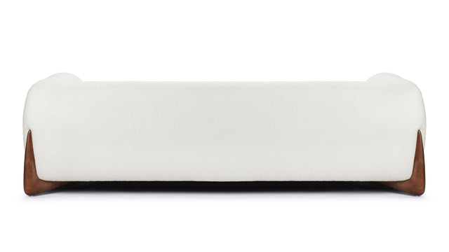 Breton - Breton Three Seater Sofa, White Boucle