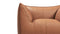 Bambole - Mario Bellini Bambole Lounge Chair, Chestnut Vegan Leather