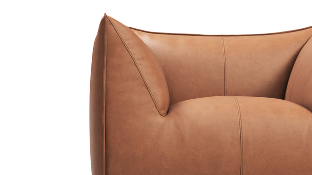 Bambole - Mario Bellini Bambole Lounge Chair, Chestnut Vegan Leather
