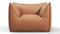 Bambole - Mario Bellini Bambole Lounge Chair, Chestnut Vegan Leather