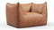 Bambole - Mario Bellini Bambole Lounge Chair, Chestnut Vegan Leather