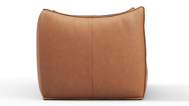 Bambole - Mario Bellini Bambole Lounge Chair, Chestnut Vegan Leather