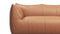 Bambole - Mario Bellini Bambole Two Seater Sofa, Chestnut Vegan Leather