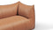 Bambole - Mario Bellini Bambole Two Seater Sofa, Chestnut Vegan Leather