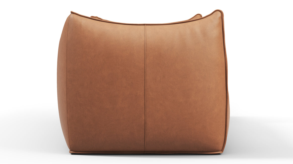 Bambole - Mario Bellini Bambole Two Seater Sofa, Chestnut Vegan Leather