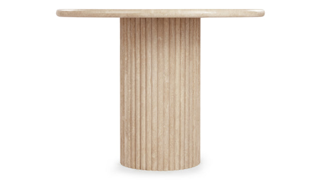 Saturn - Saturn Oval Dining Table, Travertine