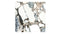 Plinth - Plinth Side Table, Modellato Marble
