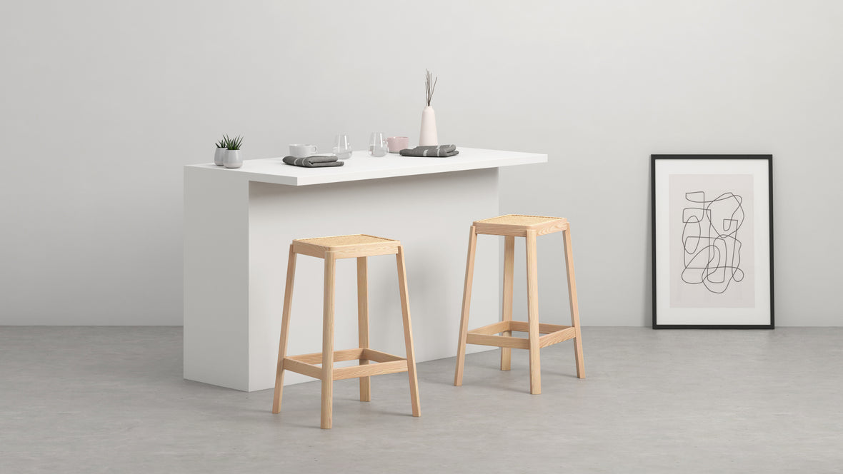 Jeanneret Counter Stool - Pierre Jeanneret Counter Stool, Natural Ash