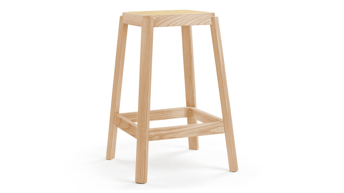 Jeanneret Counter Stool - Pierre Jeanneret Counter Stool, Natural Ash
