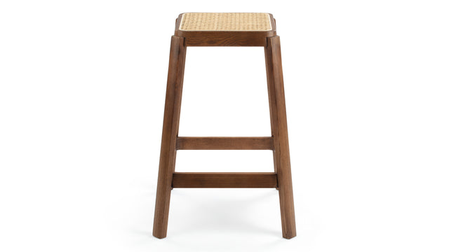 Jeanneret Counter Stool - Pierre Jeanneret Counter Stool, Walnut Stain