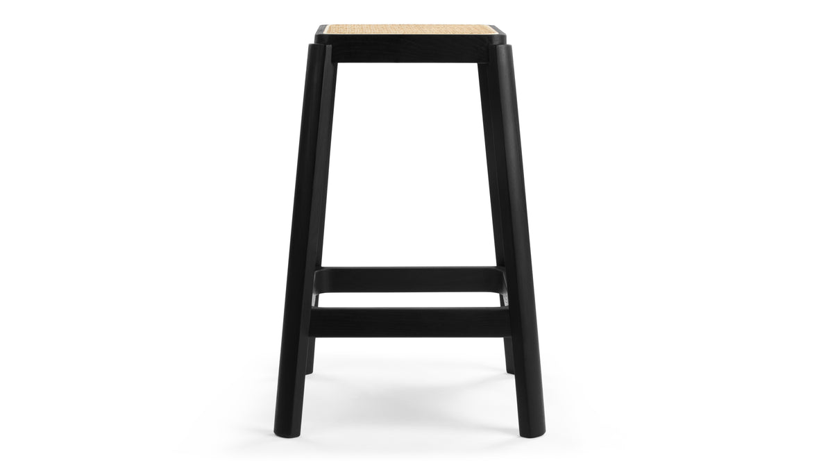 Jeanneret Counter Stool - Pierre Jeanneret Counter Stool, Black