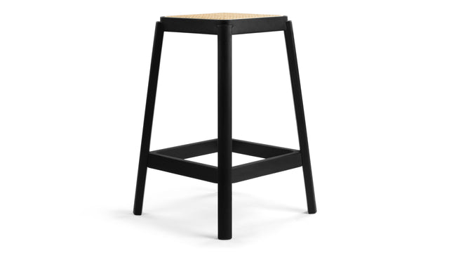Jeanneret Counter Stool - Pierre Jeanneret Counter Stool, Black