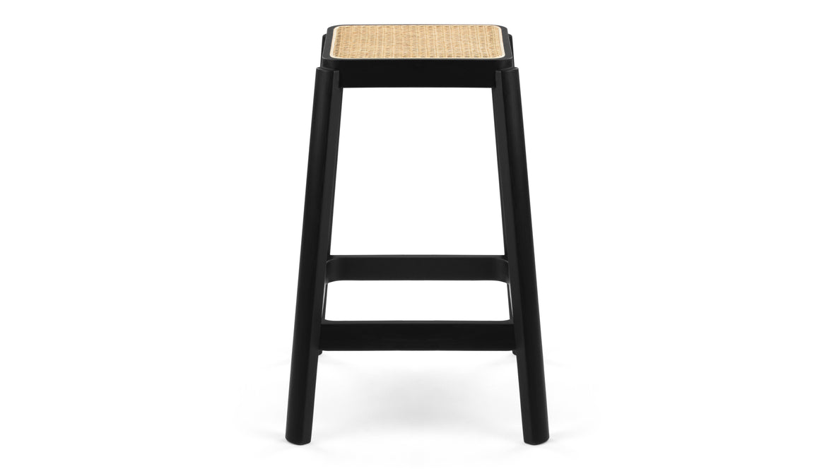 Jeanneret Counter Stool - Pierre Jeanneret Counter Stool, Black