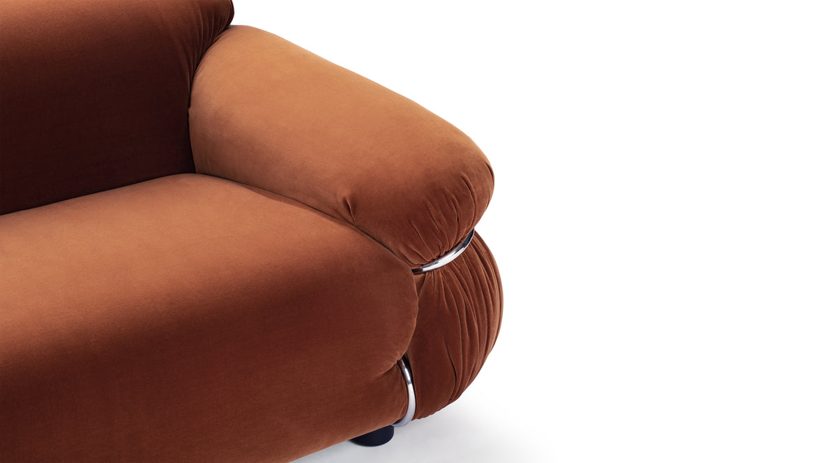 Sesann - Sesann Three Seater Sofa, Spice Velvet
