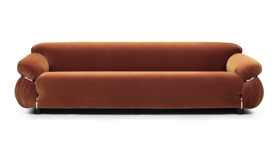 Sesann - Sesann Three Seater Sofa, Spice Velvet