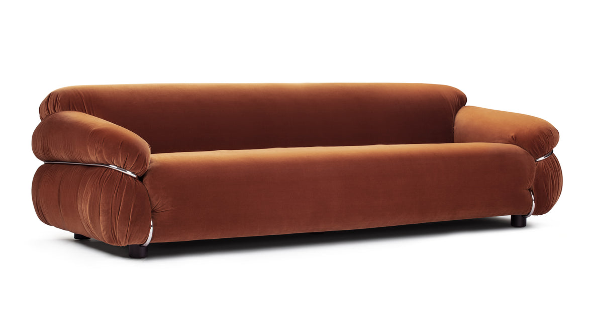 Sesann - Sesann Three Seater Sofa, Spice Velvet