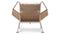 Halyard - Halyard Lounge Chair, Ivory Premium Leather and Icelandic Sheepskin