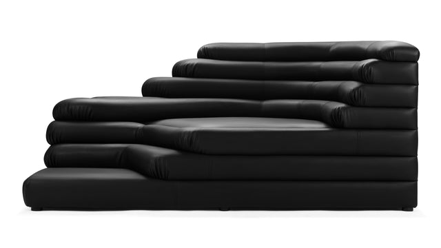 Terrazza - Terrazza Sofa, Right Arm, Black Vegan Leather