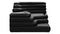 Terrazza - Terrazza Sofa, Right Arm, Black Vegan Leather