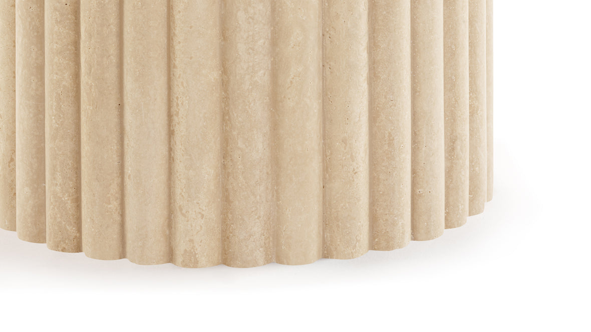 Saturn - Saturn Side Table, Travertine