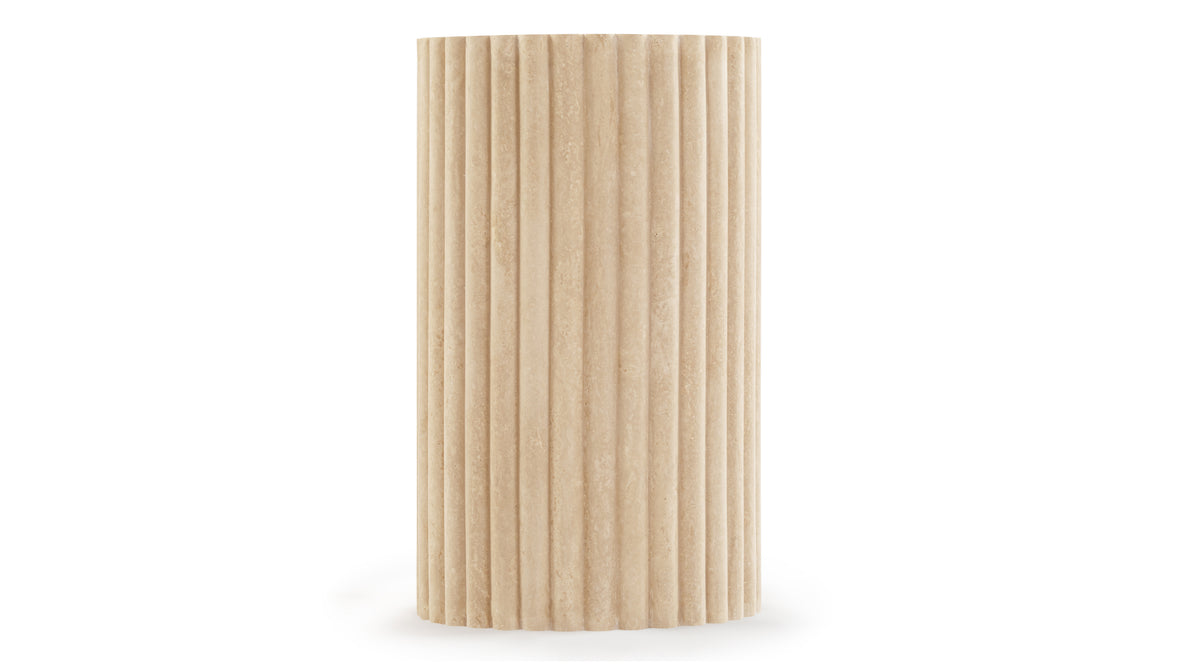 Saturn - Saturn Side Table, Travertine
