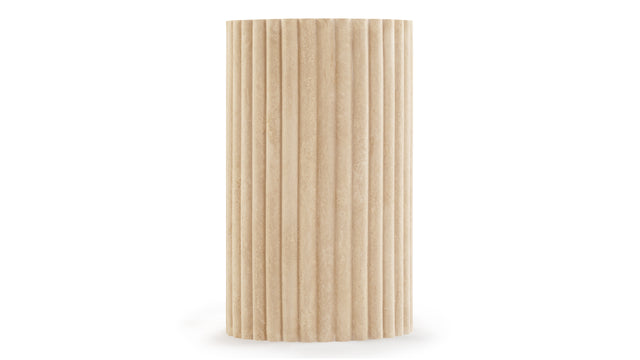 Saturn - Saturn Side Table, Travertine