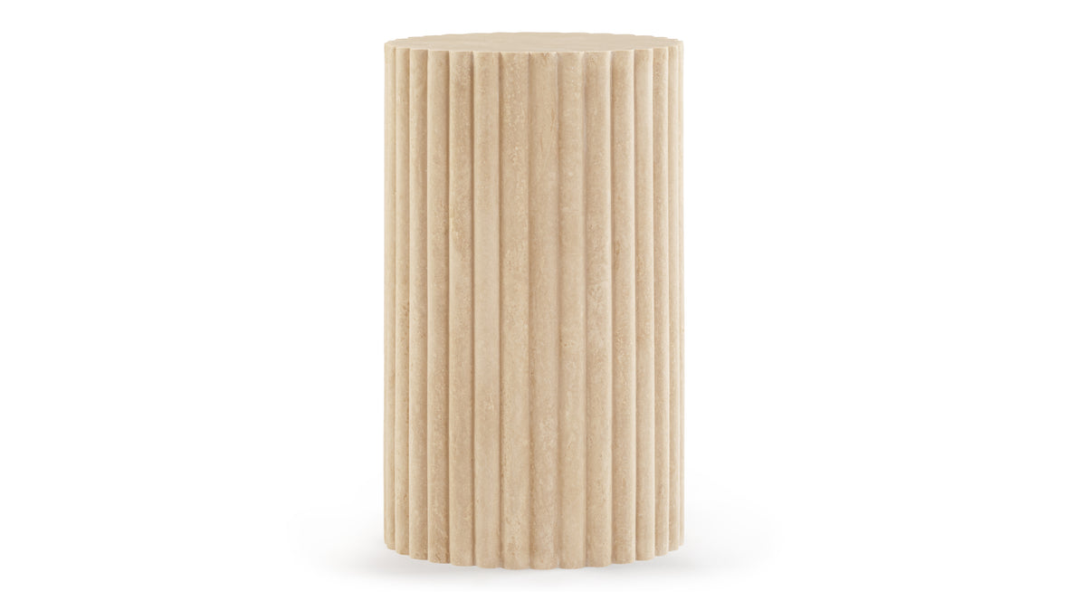 Saturn - Saturn Side Table, Travertine