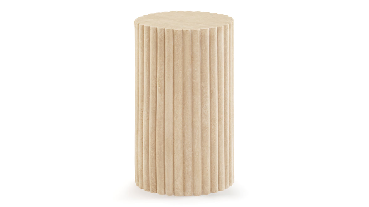 Saturn - Saturn Side Table, Travertine