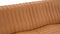 Sandra - Sandra Three Seater Sofa, Tan Vegan Leather