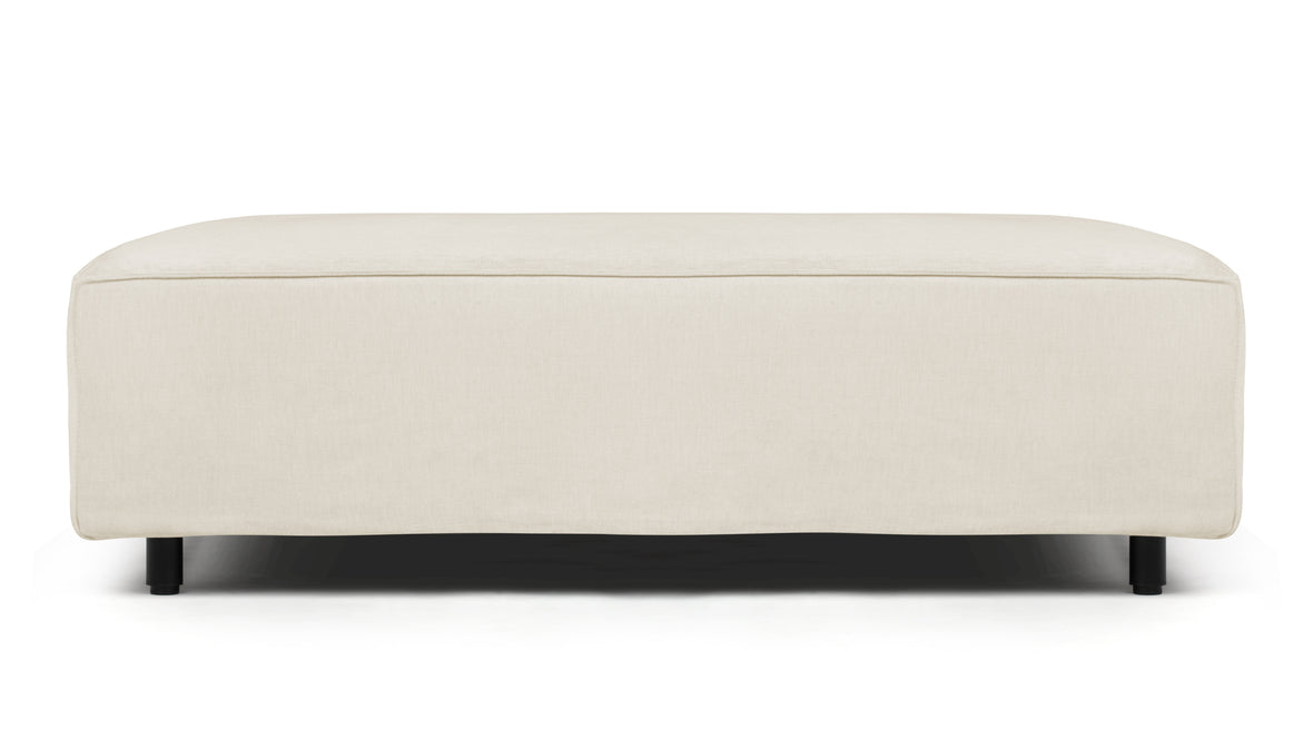 Extrasoft - Extrasoft Sectional Module, Extra Large Seat, Ivory Chenille