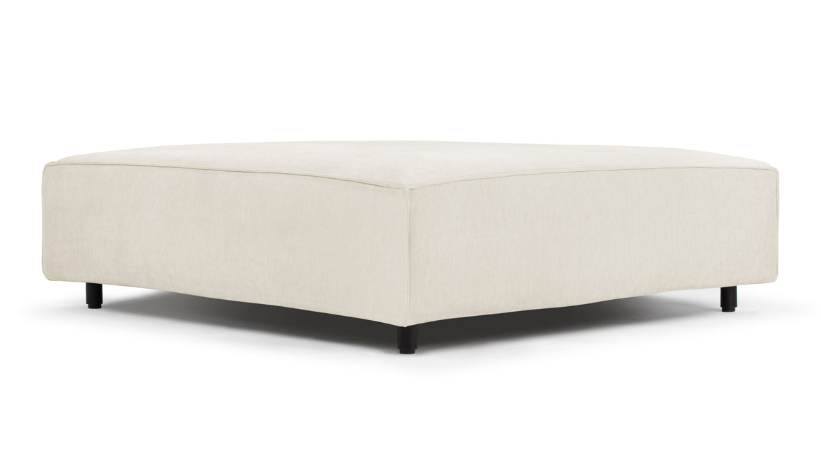 Extrasoft - Extrasoft Sectional Module, Extra Large Seat, Ivory Chenille