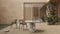 Saga - Saga Round Dining Table, Modellato Marble, 47in