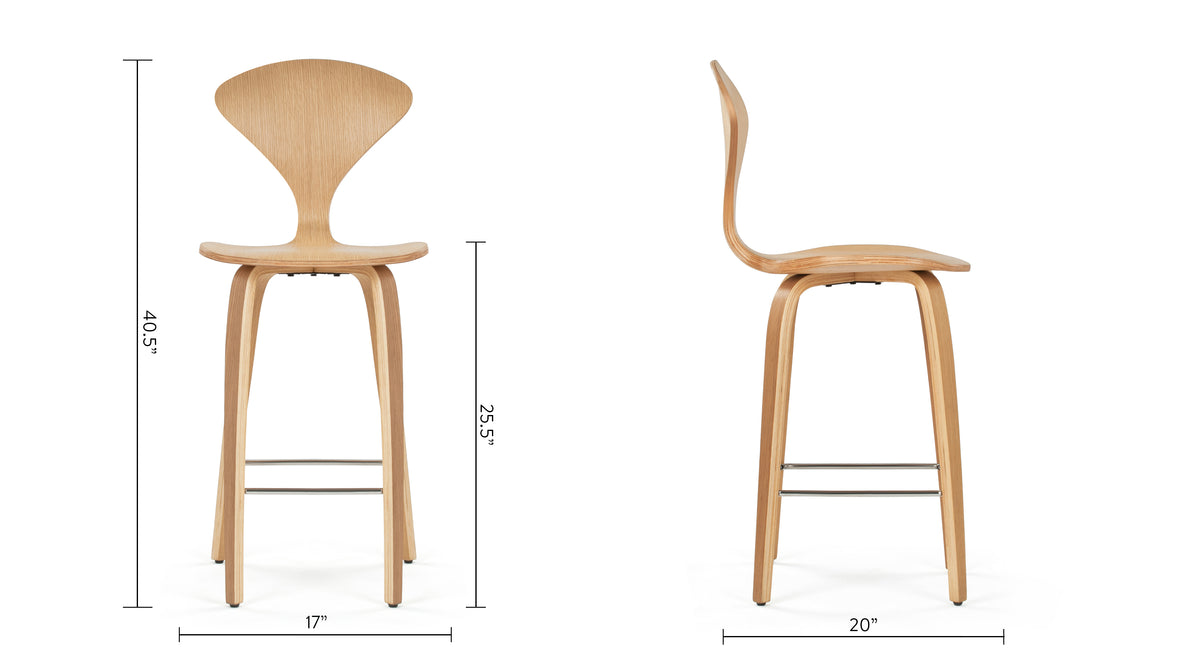 Norman - Norman Counter Stool, Oak, 25.5
