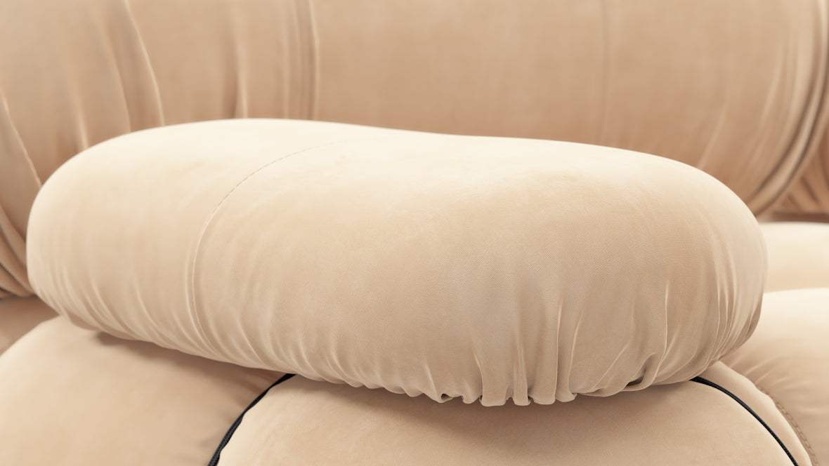 Bellini Sofa - Mario Bellini Two Seater Sofa, Ecru Velvet