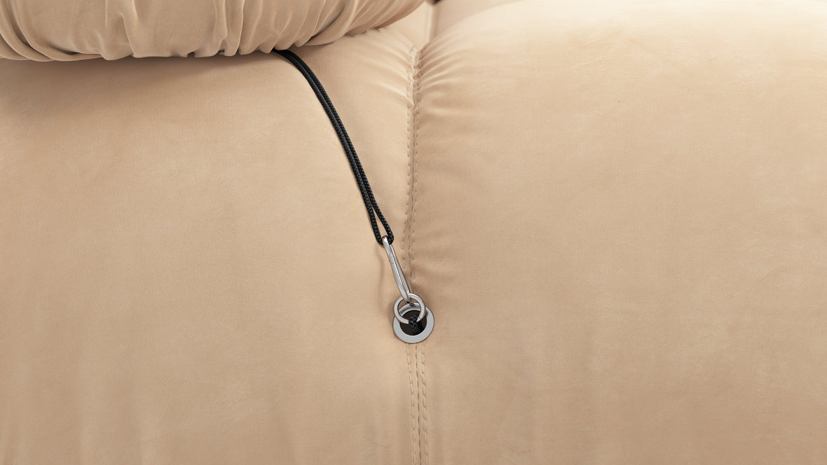 Bellini Sofa - Mario Bellini Two Seater Sofa, Ecru Velvet