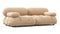 Bellini Sofa - Mario Bellini Two Seater Sofa, Ecru Velvet
