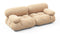 Bellini Sofa - Mario Bellini Two Seater Sofa, Ecru Velvet