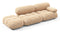 Bellini Sofa - Mario Bellini Open End Sofa, Left, Ecru Velvet