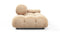 Bellini Sofa - Mario Bellini Open End Sofa, Left, Ecru Velvet