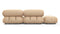 Bellini Sofa - Mario Bellini Open End Sofa, Left, Ecru Velvet