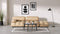 Bellini Sofa - Mario Bellini Open End Sofa, Right, Ecru Velvet
