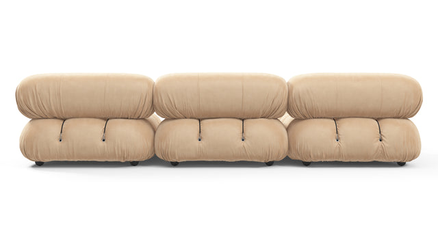 Bellini Sectional - Mario Bellini Sectional, Left Chaise, Ecru Velvet