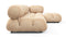 Bellini Sectional - Mario Bellini Sectional, Right Chaise, Ecru Velvet