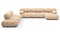Bellini Large Sectional - Mario Bellini Large Sectional, Left Corner, Ecru Velvet